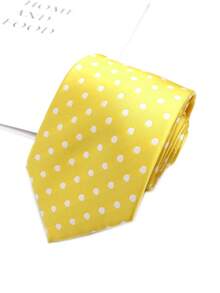 1pc Polka Dot Necktie, Suitable For Casual, Street, Business, Party And Daily Wear