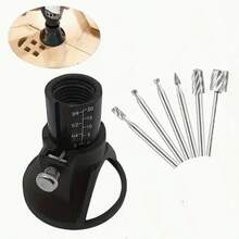 1/7/11/29pcs Rotary Tool Locator Sets - DIY Woodworking Locator - Multi-Bit Precision Locator, Perfect For DIY And Professional Carpentry Uncharged Electric Drill Accessories, No Battery Required, Versatile Material- Rotary Tool Guide Attachment Set - Including 1/8" (3Mm) Shank HSS Router Bits And Twist Drill Bits. - Multicolor - View 15