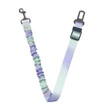 1 PC Pink Blue Purple Green Gradient Color Dog Safety Traction Lanyard For Controlling Explosive Cat Dogs' Movement, Pet Car Seat Belt With Traction Lanyard Window Locking Mechanism, Retractable Safety Belt For Dogs,Retractable Safety Belt For Dogs,Suitable For Taking A Car Ride In The Back Seat For Outings.