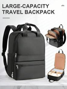 Unisex Large Capacity Travel Backpack, 14/15.6 Inch Anti-Theft Laptop Backpack, Carry-On Luggage, Lightweight For Teens & Students, Business Commute, Waterproof Outdoor Hiking