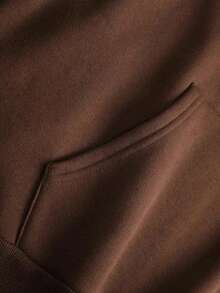 Hooded Sweatshirt Casual BOSTON Loose And Comfortable, Casual And Easy-Going, Valentine's Day Hoodie For Couples, New Year Outfit For Women - màu nâu cà phê - Xem 4