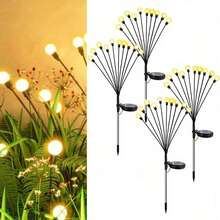 Solar Lights Outdoor Waterproof 1 Pack, Upgraded Outdoor Solar Lights For Yard Patio Garden Decor, Solar Lights For Outside Gardening Supplies, 10 LEDs Firefly Garden Lights Solar Powered Outdoor For Yard Patio Lawn, Swaying Pathway Lights, Perfect Gardening Gifts For Women, Holiday And Christmas Decoration