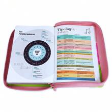 Biblia Para Mujer Con Cierre Compacta 11 Puntos RV1960 Imit Tricolor Rosa/Fucsia/Lima Con Indice - Single Book - View 4