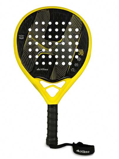 Hikeo Pala de Pádel Premium con Funda, 3 Pelotas y Grip, Raqueta para Pádel Profesional Fabricada con Espuma EVA y Fibra de Carbono, Resistente y Ligera, para Jugadores de Cualquier Nivel, H-Pro 1