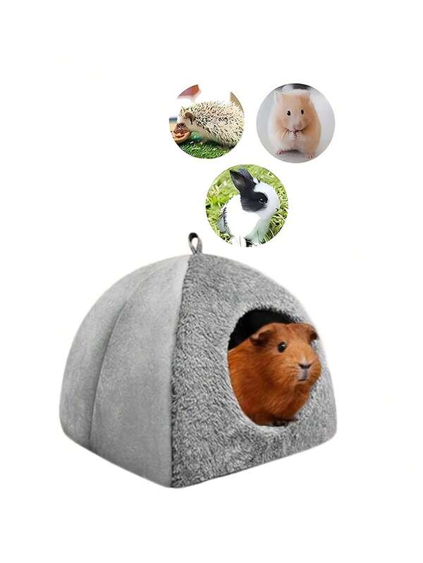 1 pièce Cachette pour cochon d'Inde, lit lavable toutes saisons pour petits animaux de compagnie, idéal pour les hamsters, hérissons, furets et lapins nains, petit lit pour animaux de compagnie