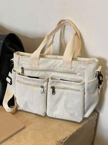 新款时尚经典学院风休闲多口袋大容量双手柄单肩特别保暖。特别适合校园、办公室、日常搭配、约会、逛街、购物、外出、送礼