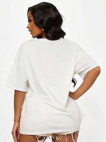 camisetas blusas para dama casuales elegantes premium playeras juvenil disfraces sudaderas para mujer camisetas de mujer liso playera disfraces de mujer niña disfraz pijamas pillamas para dormir de mujer pijamas para parejas - Blanco - Ver 2