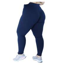 Kit Of 3 Plus Size Gym Leggings With Reinforced Stitching - Multicolor - View 7