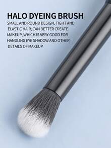 1 pezzo Pennello per polvere a doppia estremità + Pennello sfumante 2 in 1 Pennello per trucco portatile