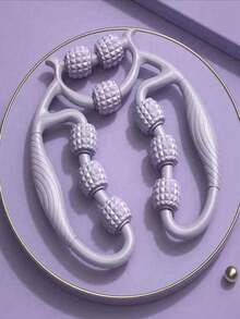 1 Stück Kreismassagegerät, Bein-Knetgerät & Entspannungsausrüstung mit PP-Rollrädern, Yoga-Rolle für Oberschenkel-Muskelentlastung Fitness-Ausrüstung Gym-Zubehör, Sport, Gym, Heimübung, Massagegerät, Massage