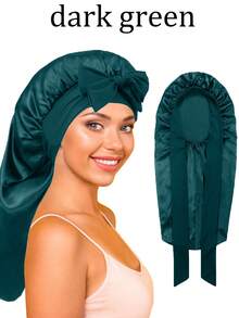 奢华缎面真丝睡帽 - 可调节舒适系带，真丝睡帽，丝绸睡帽，缎面睡帽，桑蚕丝睡帽，加厚干发帽，适合秋冬季节，日常佩戴，可用于护发、化妆、烹饪、睡眠、旅行、度假等场合。另有浴巾，适用于美容院、酒店、运动、家居等场所，可用作毛巾、护肤干发巾。 - 彩色 - 查看 23