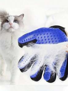 1pc Pet Grooming Gloves, 2-In-1 Pet Cleaning Gloves, Gentle Deshedding Brush For Dogs Cats, Dog Cat De- Cat Supplies Comb De-Shedding Brush Enhanced 5-Finger Design Suitable For Long Short Hair Easy To Clean Gentle De-Shedding For Dogs Cat, Easy Clean, Painless Grooming, Invigorating Massage