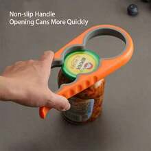 1pc Jar Opener Bottle Opener, Can Opener For Weak Hands, Mutil Jar Opener Get Lids Off Easily Manual Bottle CapRemover For Home Kitchen Use Non-Slip Grip, Convenient For People With Less Strength To Use, Labor-Saving, Kitchen Tools, Can Opener Tools - trái cam - Xem 6