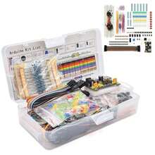 Kit de Componentes Electronicos 830 Puntos, 538 PCS, Kit de Electronica Basica con Protoboard de conexión, Resistencias Electronica, Módulo Potencia, Compatible STM32, Arduino, Raspberry Pi - Blanco - Ver 1