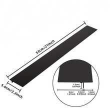 2pcs Silicone Gap Sealing Strips, Durable, Suitable For High Temperature In Kitchen,, Anti-Stain, Clean Without Debris -  (Black / White) - 彩色 - 查看 2