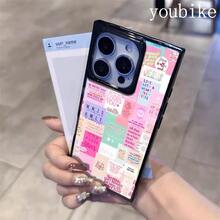 Teléfono con diseño de bloques de letras adhesivas rosas. Compatible con las series 16 Pro, 16, 15 Pro, 14, 14 Plus, 13, 13 Pro, 12 Pro y 12 Pro. Diseño a prueba de golpes con cobertura total, gran orificio, marco liso brillante y llamativo. - Amarillo - Ver 7