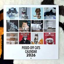 2026 Cat Lovers Calendar, 2026 Bath Cat Wall Calendar, Funny Desktop Calendar For Office, Home Decor, Secret Santa Claus Gifts - Cat - View 5