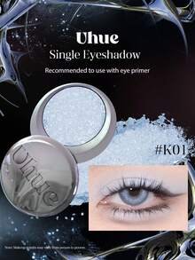 Uhue 1pc Monochrome Eyeshadow K01, High Color Payoff, Smooth Application, Long-Lasting, Smudge-Proof, Sweat-Proof, Multipurpose. 3g/0.1oz - K01 - 查看 1