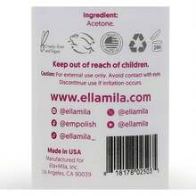 Ella+Mila 100% Acetone Nail Polish Remover - Pure Acetone Fingernail Polish Remover For Removal Of Glue, Gel, Acrylic - 8oz