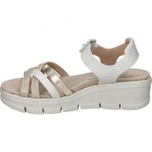 Amarpiés AMARPIES | Sandalias con Cuña Amarpies para Mujer – Sandalias de Verano en Color Blanco Hielo con Hebilla – Cuña Media y Cómoda – Con Plataforma – Estilo Casual – Versátiles – Modelo ABZ26552 - ✅ Entrega 24/72h a España (península) - Blanco - Ver 4