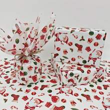 60/30/10 ورقة بنمط رجل الزنجبيل للكريسماس - مقاس 50.8x35.56 سم بتصميم رجل الزنجبيل والنقاط المتداخلة، ورق خفيف الوزن للتغليف الواقي للهدايا، حماية العناصر الهشة، ديكور العطلات (شرائط قصب السكر الزرقاء، نجوم)، ديكورات رجل الزنجبيل، تغليف احتفالي، طراز احتفالي، تغليف موسمي، ديكورات احتفالية، منظمو الحفلات ، ديكورات ، بيجامات ، هدايا ، ديكور - سانتا كلوز - مشاهدة 6