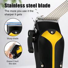 Elektrische Haarschneidemaschine für Herren, wiederaufladbar, kabellos, Haarschneider, Kopfrasierer, Bartschneider, elektrische Haarschneidemaschine, 1500mAh