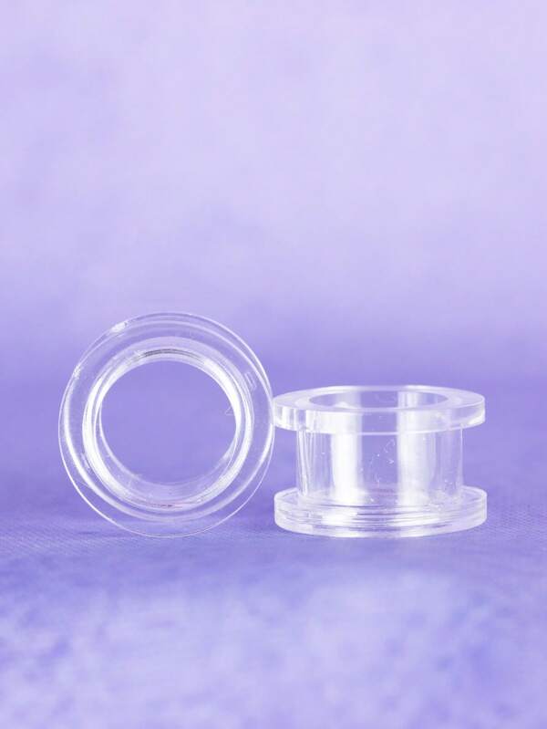 1 Coppia di Orecchini Plug/Dilatatori di Stile Punk Boho Y2K in Acrilico, Gioielli per il Corpo Unisex Adatti per Uso Quotidiano e Raduni