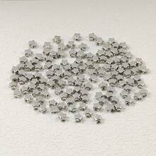 200 hạt CCB hình trái tim và ngôi sao dùng để làm đồ trang sức DIY, vòng tay, phụ kiện vòng cổ - Ngôi sao - Xem 9