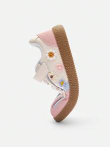 Balabala 2025 Autumn New Girls' Low-Top German Sports Shoes, Color Block Design - White and Red - View 7