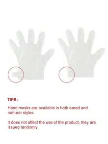 10/100 pezzi Calzini monouso per piedi e mani, idratanti, anti-screpolature, per la cura dei piedi, calzini per spa per i piedi in plastica