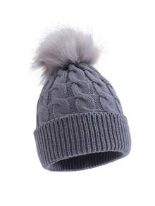 Autumn/Winter Unisex Kids Knitted Beanie Hat, Cute & Versatile