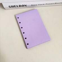 50 张 M5/A7 彩色补充纸、粉色/蓝色/紫色活页笔记本纸、活页配件、文具配件