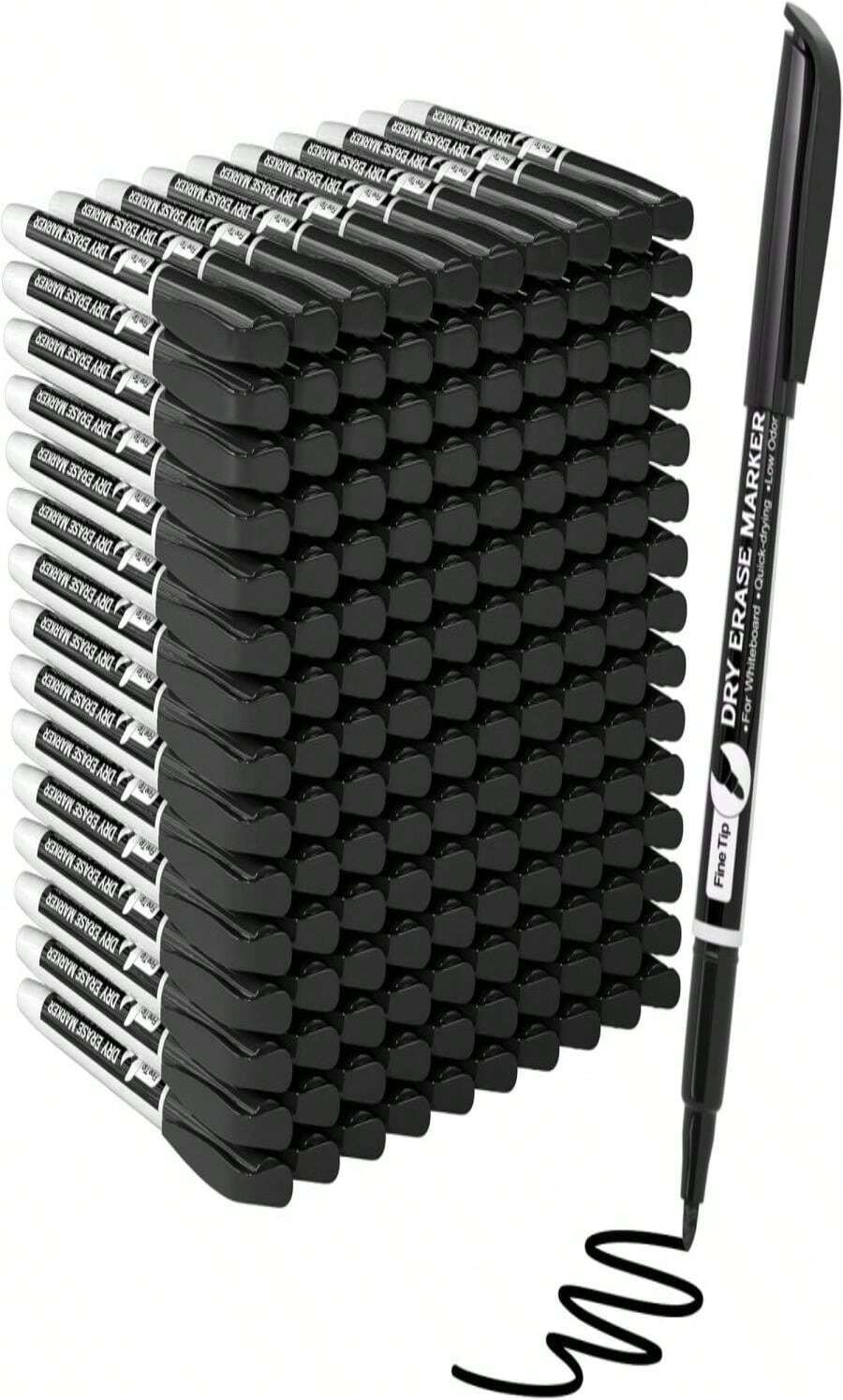 MaxGear Dry Erase Markers Fine Tip With Eraser, Assorted Color Magnetic Whiteboard Markers Erasable Fine Point Low Odor For White Board, School Supplies For Classroom, Home, Office, 8 Count - MàuH - Xem 1