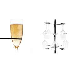 Red Wine Glass Rack Wrought Iron Wine Glass Storage Rack Creative Home Decoration Wedding Decoration High-Foot Glass Metal Hanger - Black - View 8