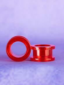 1 对时尚朋克波西米亚 Y2K 风格亚克力耳塞/耳塞，男女通用身体首饰，适合日常佩戴和聚会 - Ear gauge - 查看 16