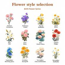 1PC Personalized Birth Flower Makeup Brush Box Set, Customized Wedding Gift, Bridal Party Gift, Bridesmaid Gift, Friend Birthday Gift. - one-size - View 10