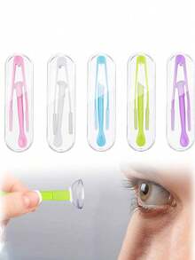 隐形眼镜佩戴器、硅胶隐形眼镜吸盘、隐形眼镜镊子、隐形眼镜佩戴/取下器、家用及旅行隐形眼镜取下器、男士快速隐形眼镜取下器、快速隐形眼镜佩戴器取下器、价格实惠、圣诞礼物、化妆品、化妆工具、经济实惠的商品、礼品、女士礼品、圣诞礼物 - 彩色 - 查看 1