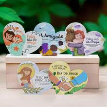 Friendship Day Souvenir – MDF Heart - KIT 20 UNIDADES. - Ver 4
