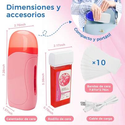 Calentador de cera depilatoria para manos, pies y cuerpo SPA