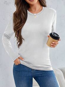 2 Sets Of Women's Thermal Underwear, Autumn Clothes And Autumn Trousers Set, Women's Thermal Underwear, Plus Velvet Heating, Ski Base Shirt, Sweater And Trousers, Autumn And Winter - White - View 6