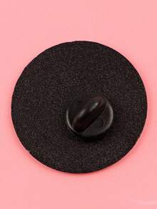 1pc Creative Brain Thought Metal Brooch Pin, Cartoon English Letter Badge Decoration, Perfect Gift Jewelry Costume Accessories Bag Charms Office Accessories