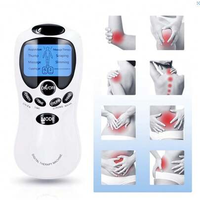 Aparelho De Fisioterapia Massageador Digital 15 Niveis De Intensidades Portátil Choque Elétrico Acupuntura