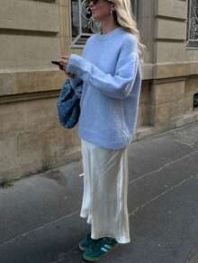 Women's Autumn/Winter New French Romantic Elegant Casual Loose Knit Sweater Top