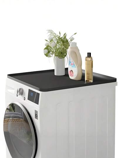 1 pieza Almohadilla protectora de silicona para lavadora, almohadilla protectora para refrigerador, almohadilla superior para lavadora, adecuada para colocar encima de la lavadora, también se puede usar como almohadilla para máquina de café, almohadilla para platos, almohadilla antideslizante para almacenamiento, almohadilla grande para mascotas