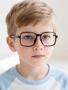 1 pieza Gafas cuadradas grandes con montura de acrílico con estampado de leopardo, estilo casual de campus, de moda, sin graduación, para uso diario de lectura y accesorios de viaje, para adolescentes de 14 a 16 años