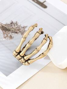 1 buc brățară în formă de gheară cu schelet gol, potrivită pentru femei pentru a fi purtată la petreceri și întâlniri de Halloween, cadou de bijuterii pentru surori