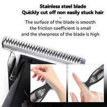 Kemei KM-1772 Men's Hair Clipper, Carving Wireless Trimmer, Professional Men's Haircut Machine, USB Rechargeable Men's Shaver, Men's Hair Styling Tool, Gift For Men - Black - View 5