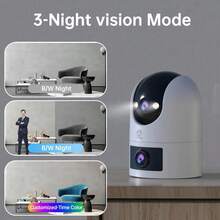 5G Dual-Band 3MP Security Camera | 360° PTZ, Color Night Vision, Indoor/Outdoor Use, 2-Way Audio, Motion Tracking