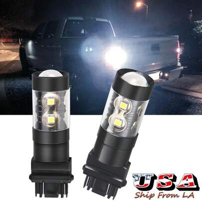 3157 LED Backup Reverse Light Bulbs 6000K 2PC - Fits Chevy  1500 1999-2013, Super Bright, Durable, Vehicle Reverse Lighting