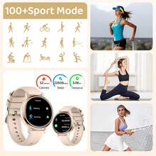 CyberDyer 1,26-calowy inteligentny zegarek dla kobiet z funkcją Bluetooth, wieloma trybami sportowymi, wodoodpornym monitorem snu IP68 i monitorem aktywności fizycznej w żywych kolorach